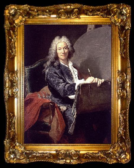 framed  Aved, Jacques-Andre-Joseph Portrait of Pierre-Jacques Cazes, ta009-2